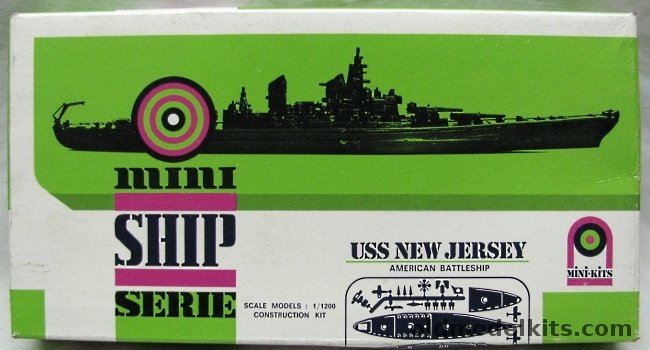 Mini-Kits 1/1200 USS New Jersey Battleship plastic model kit